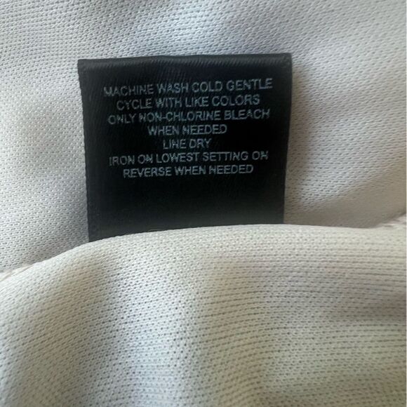 Trixxi Sleeveless Wide Leg Beige Navy Blue Ruffle Strap Summer Jumpsuit Sz S - Picture 11 of 11